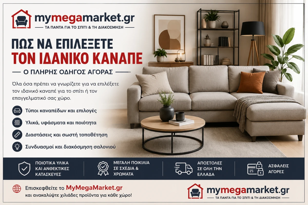 Πώς να Επιλέξετε τον Ιδανικό Καναπέ | Πλήρης Οδηγός Αγοράς