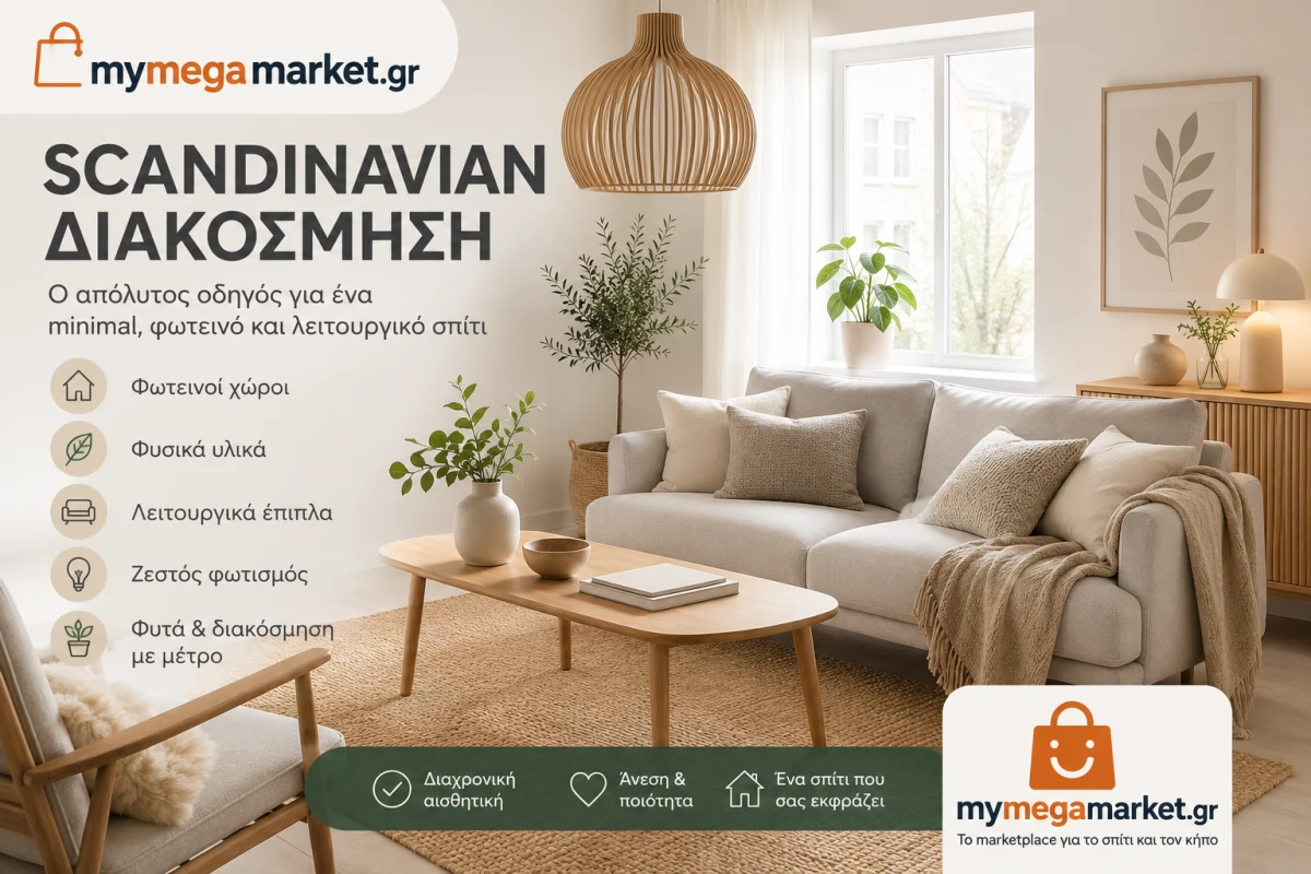 Scandinavian Διακόσμηση: Ο Απόλυτος Οδηγός για Minimal & Φωτεινό Σπίτι