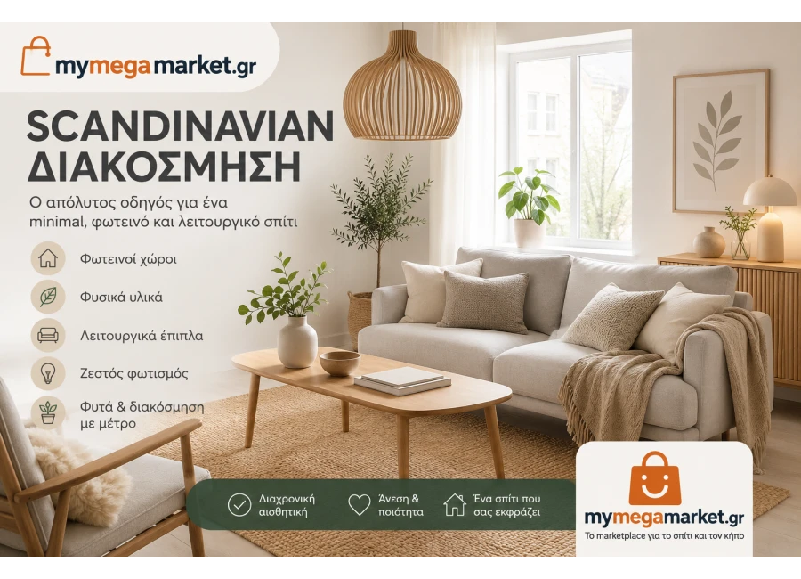 Scandinavian Διακόσμηση: Ο Απόλυτος Οδηγός για Minimal & Φωτεινό Σπίτι