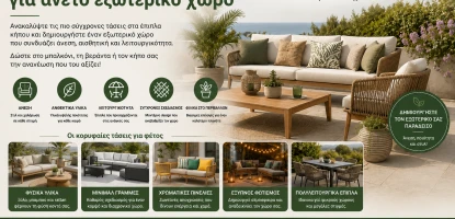 Τάσεις επίπλων κήπου για άνετο εξωτερικό χώρο