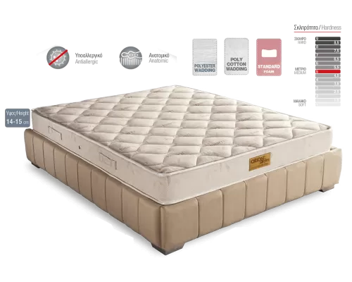 Ανατομικό Στρώμα Ύπνου -E056 Aloe Vera Foam